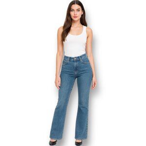 Lauren Ralph Lauren Womens Size 16 Bootcut Blue Denim Jeans Embroidered Pockets